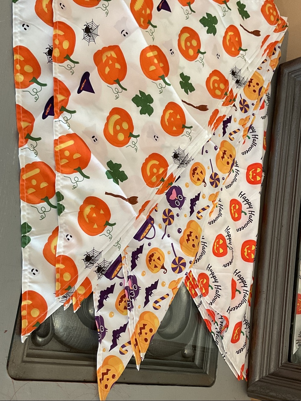 Bundle of 20 Halloween Pumpkin Dog Cat Bandana Collar Accessory Orange and White